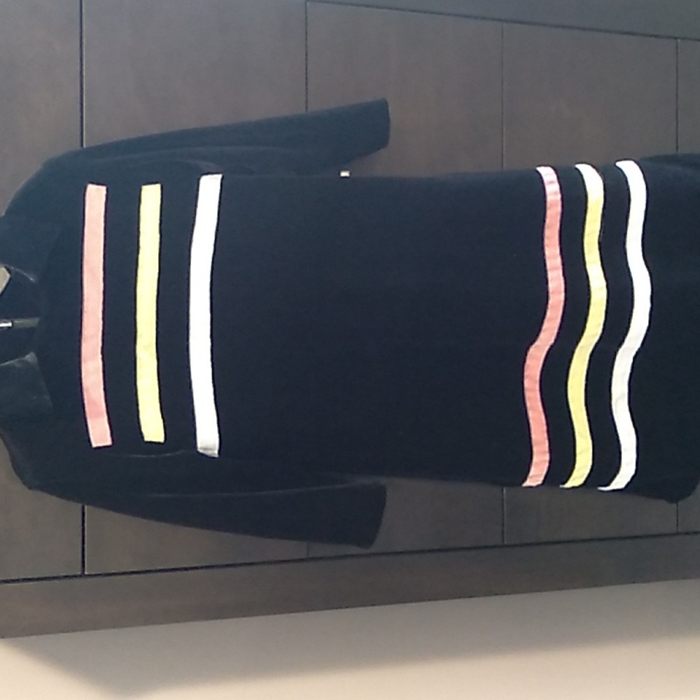 Cozi kidz maxi dress size 3 velour collared dress with colorful stripes